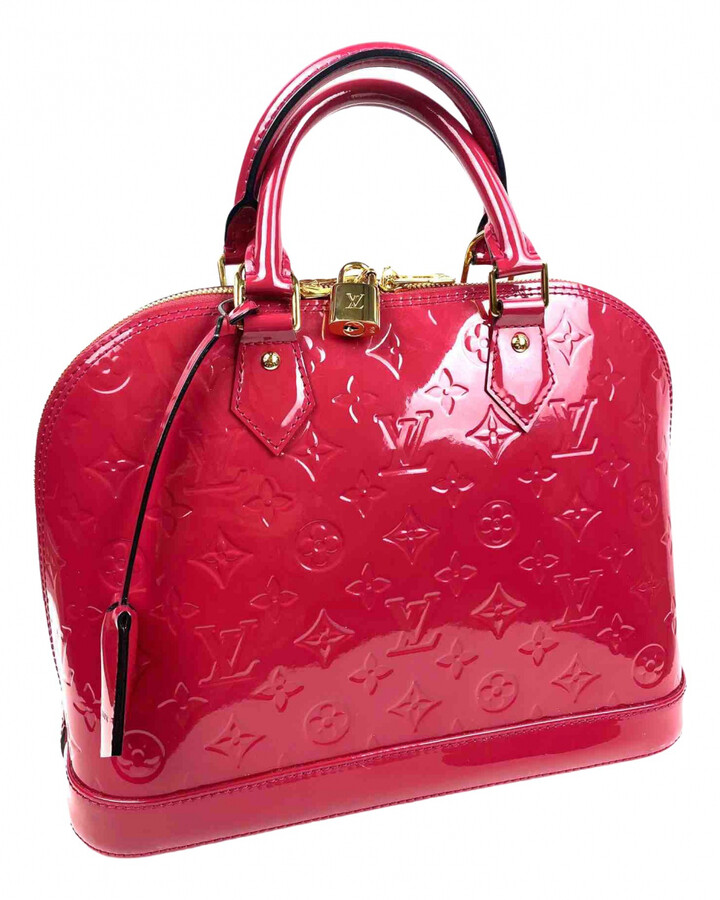 Louis Vuitton Alma Red Patent leather Handbags - ShopStyle Bags
