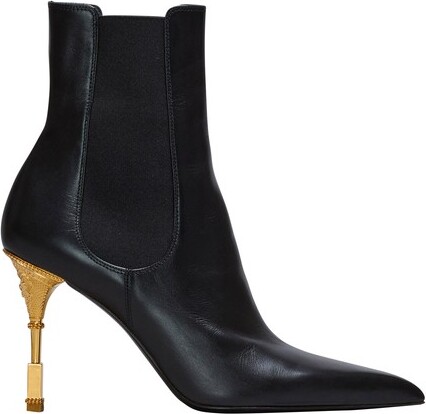 Leather Metal Detail Ankle Boots | ShopStyle