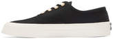 Thumbnail for your product : MAISON KITSUNÉ Black Laced Sneakers