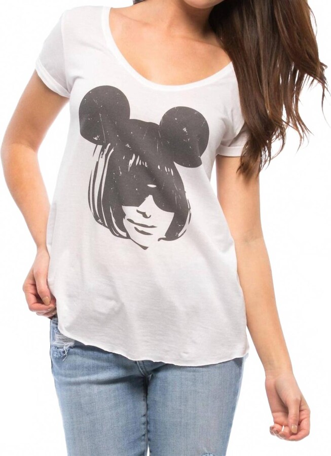 South Parade Anna Mouse Tee In White