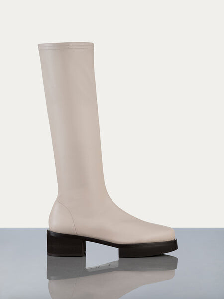 Light tan over the knee boots Clearance