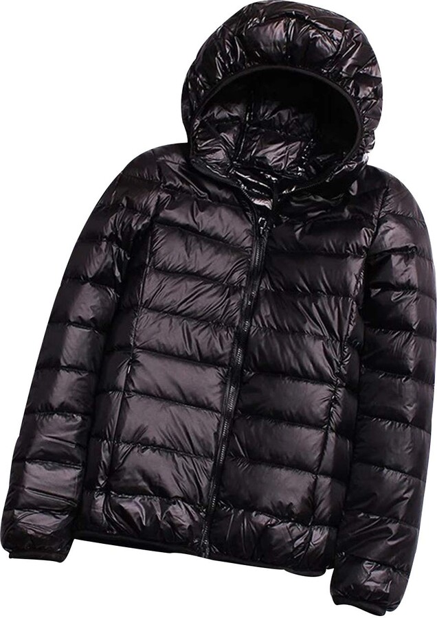 Pengniao Lightweight Down Jacket Women with Hood Womens Packable Down