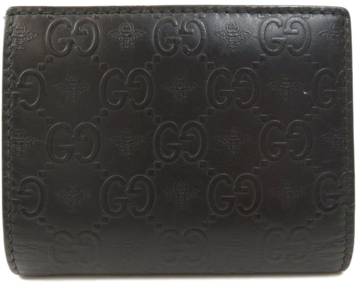 gucci black guccissima leather wallet