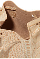 Thumbnail for your product : Nanushka - Minee Croc-effect Leather Belt Bag - Cream