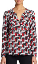 Thumbnail for your product : Milly Silk Brooke Blouse