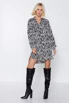 Thumbnail for your product : Nasty Gal On Your Shirt Behaviour Zebra Dress