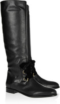 Thumbnail for your product : RED Valentino Leather lace-up knee boots