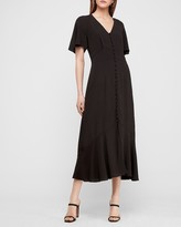 Thumbnail for your product : Express Button Front Midi Dress