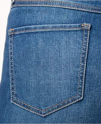 Rewash Juniors' Wide-Leg Denim Cropped Pants