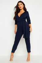 Thumbnail for your product : boohoo Wrap Jumpsuit