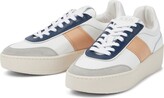 Thumbnail for your product : Tod's Leather and suede flatform sneakers