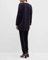 Thumbnail for your product : Eileen Fisher Drop-Shoulder Velour Tunic