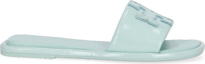 Tory Burch Women's Blue Slide Sandals | ShopStyle