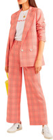 Thumbnail for your product : Ganni Checked Cady Wide-leg Pants