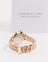 Thumbnail for your product : Christin Lars mesh watch in rose gold