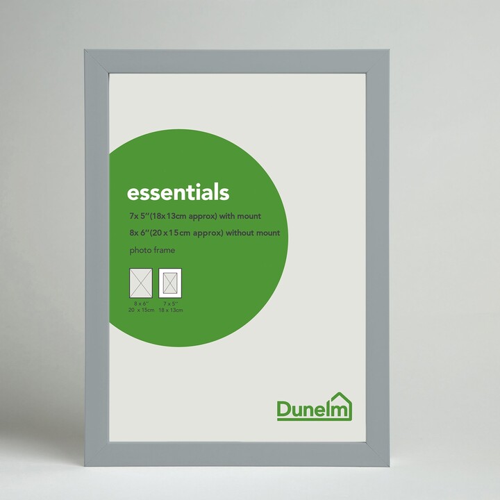 Dunelm Essentials Box Frame 12" x 8" (30cm x 21cm) Grey ShopStyle