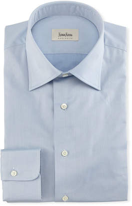 Neiman Marcus Solid Twill Dress Shirt