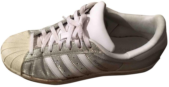 adidas superstar silver glitter