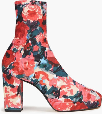 Kenzo Floral-print stretch-jersey sock boots