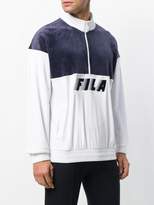 Thumbnail for your product : Fila Easton contrast panel zipped sweatshirt