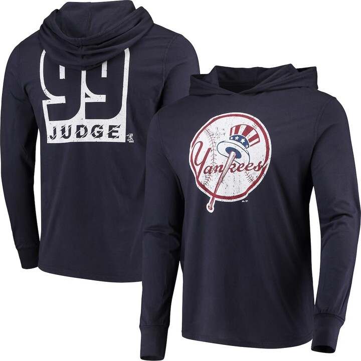 Majestic Men's Aaron Judge New York Yankees Threads Softhand Long Sleeve  Player Hoodie T-shirt - ShopStyle