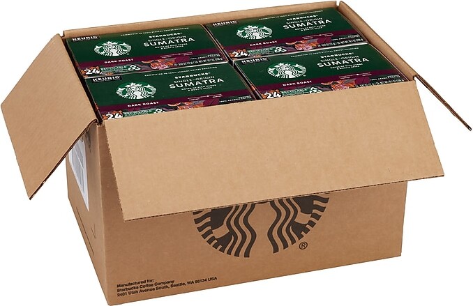 Starbucks Sumatra Coffee Keurig® K-Cup® Pods, Dark Roast, 96/Box (SBK22964CT)