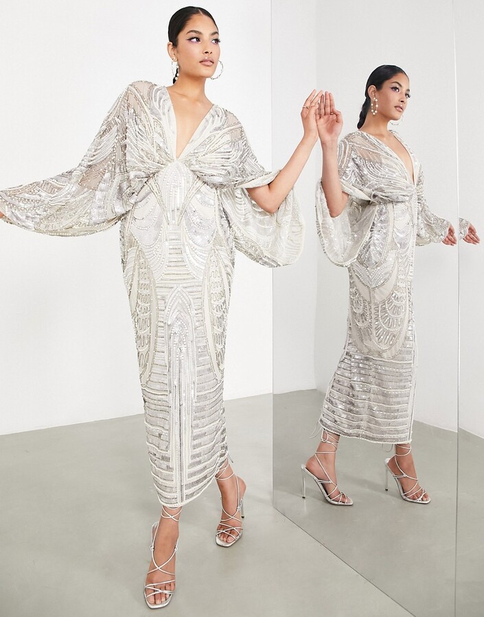 Sequin Kimono Dress | ShopStyle