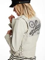 Thumbnail for your product : Scotch & Soda Leather Artwork Jacket