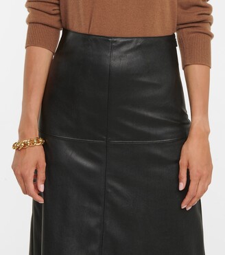 Max Mara Carioca faux leather skirt