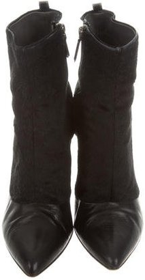 Reed Krakoff Ponyhair Pointed-Toe Ankle Boots