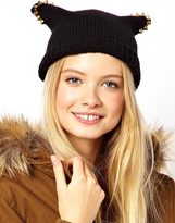 Thumbnail for your product : ASOS Studded Ears Beanie