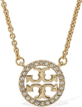 Tory Burch Necklace With Logo in Metallic | Lyst