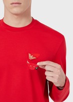 Thumbnail for your product : Emporio Armani Jersey Sweater With Ox Patch