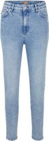 Regular-fit cropped jeans in blue 