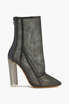Thumbnail for your product : Yeezy Leather-trimmed Mesh Ankle Boots