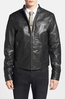 Thumbnail for your product : Topman Retro Leather Biker Jacket