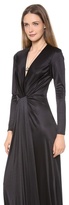 Thumbnail for your product : L'Agence Long Sleeve Deep V Dress