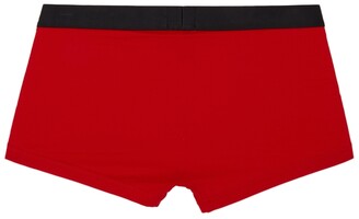 HUGO BOSS Two-Pack Black & Red Logo Trunk Boxers