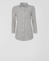 Thumbnail for your product : Jaeger Stripe Classic Linen Shirt