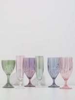 Thumbnail for your product : Luisa Beccaria Set Of Two Prestige Wine Glasses - Green