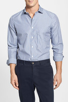 Thumbnail for your product : John W. Nordstrom R) Regular Fit Stripe Supima(R) Cotton Poplin Sport Shirt