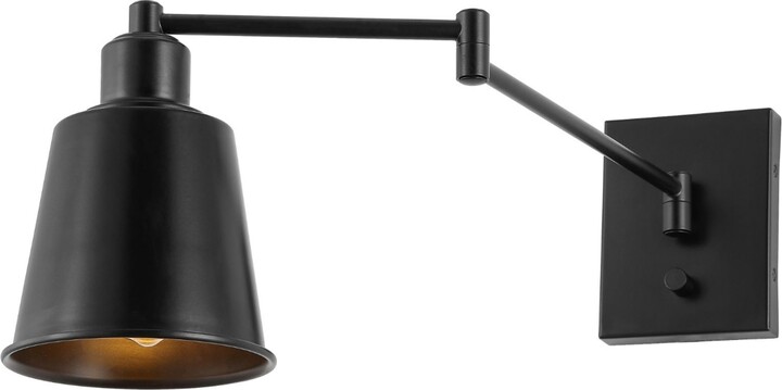Jonathan Y Designs Cary Iron Contemporary Swing Arm Wall Light