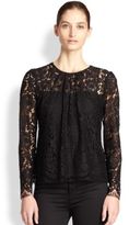 Thumbnail for your product : Milly Caterina Sheer Lace Blouse