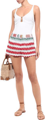 Missoni Mare Mare Striped Crochet-knit Shorts