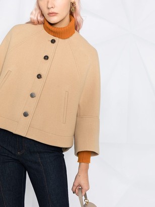 Chloé Cropped Button-Up Jacket