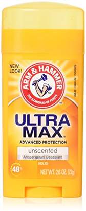 Arm & Hammer ULTRAMAX Anti-Perspirant Deodorant Solid Unscented 2.60 oz (Pack of 2)