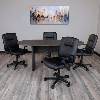 Yandi Racetrack Meeting Table and Chair Set