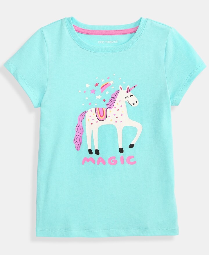 Epic Threads Girls Toddler 2T-4T Unicorn Graphic T-Shirt, Macy's Exclusive