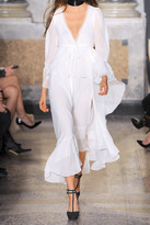 Thumbnail for your product : Emilio Pucci Satin-trimmed silk-georgette midi dress