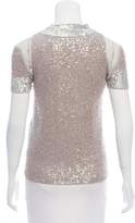 Thumbnail for your product : Sacai Sequined Open Front Top w/ Tags